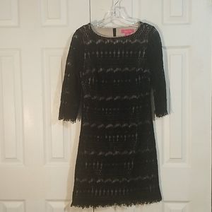 Black lace dress